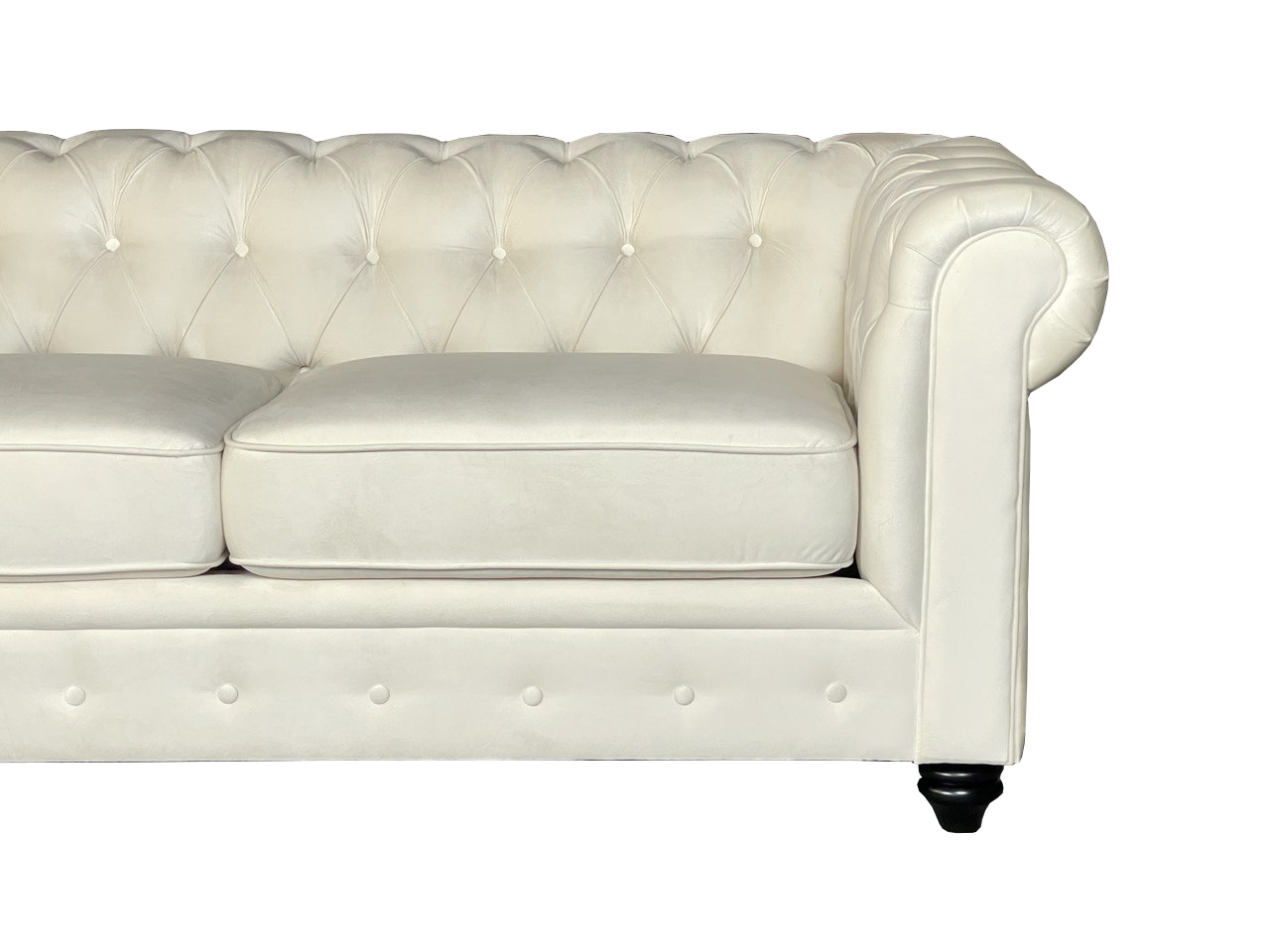 CHESTERFIELD 3+2 FABRIC - CREAM