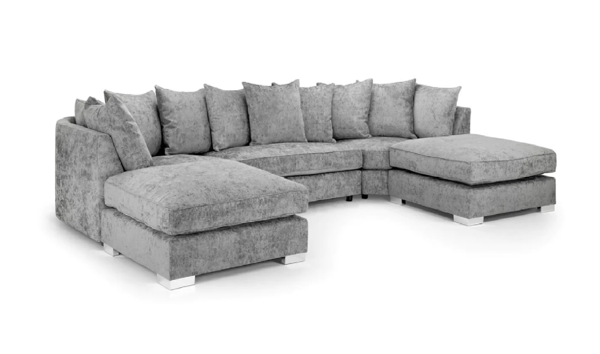 BISHOP U SHAPE SCATTER BACK CORNER FABRIC SOFA