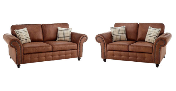 OAKLAND 3+2 NEVADA FABRIC SOFA-TAN