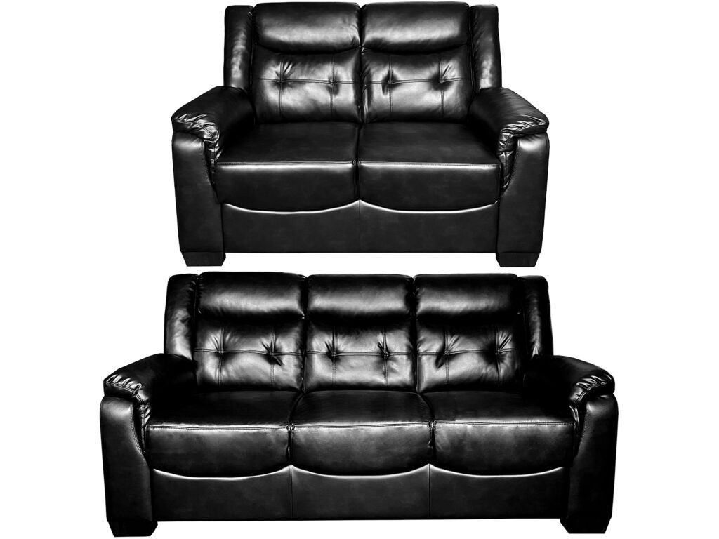 victoria 3+2 leather aire-black