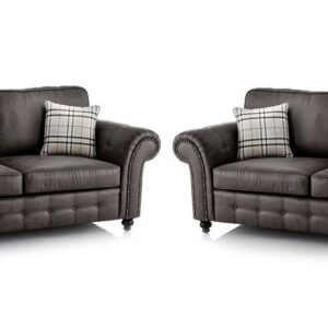 OAKLAND 3+2 NEVADA FABRIC SOFA-CHARCOAL