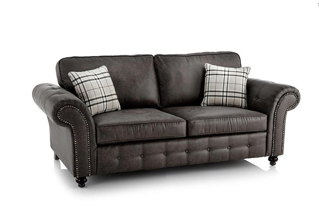 OAKLAND 3+2 NEVADA FABRIC SOFA-CHARCOAL