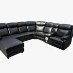 Malfi Modular Leather Corner Sofa with Speaker & Chaise